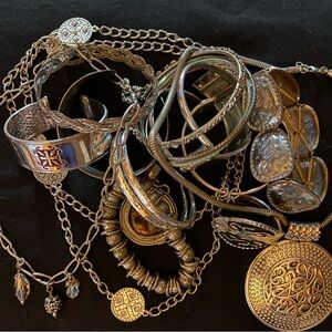 Elegant Silver-Toned Jewelry Collection